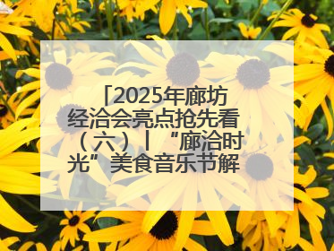 2025年廊坊经洽会亮点抢先看（六）丨“廊洽时光”美食音乐节解锁潮酷打卡方式