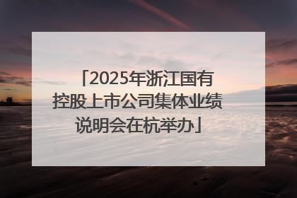 2025年浙江国有控股上市公司集体业绩说明会在杭举办