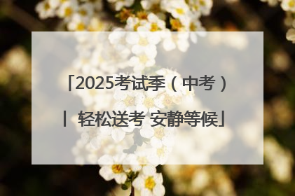 2025考试季（中考）丨 轻松送考 安静等候