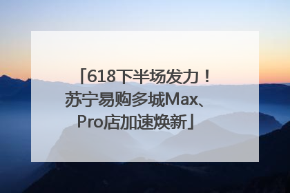 618下半场发力！苏宁易购多城Max、Pro店加速焕新