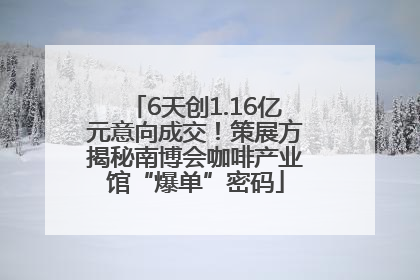 6天创1.16亿元意向成交！策展方揭秘南博会咖啡产业馆“爆单”密码
