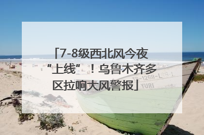 7-8级西北风今夜“上线”！乌鲁木齐多区拉响大风警报
